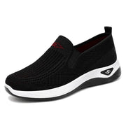 Women’s Slip-On Canvas Sneakers with Cushioned Flat Sole