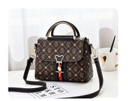 Luxury Designer Shoulder Bag - Printed Monogram Tote