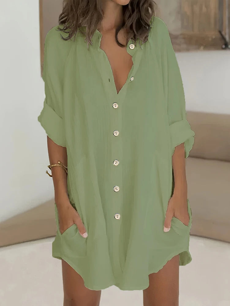 Women's V-Neck Plus Size Top | OWNLUXE
