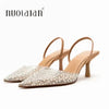 Pointed-Toe Crystal Heels | OWNLUXE