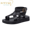 Women's Leather Sandals (Pink) | OWNLUXE