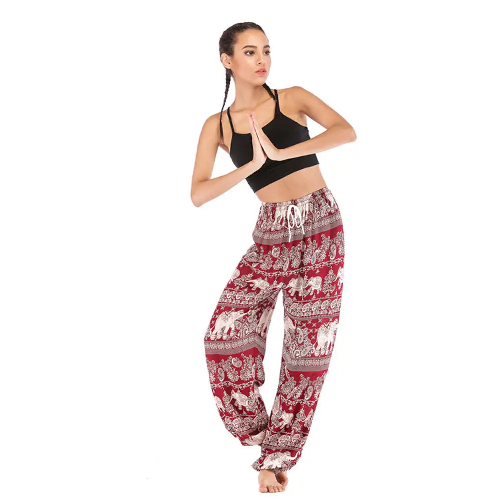 Women’s High-Waist Floral Bloomers – Loose, Lightweight & Boho