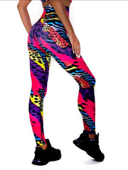 Seamless High-waisted Nude Felling Printed Pants Women's | OWNLUXE