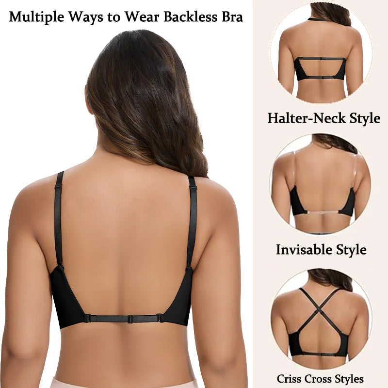 Women's Push-Up Bra (White) | OWNLUXE