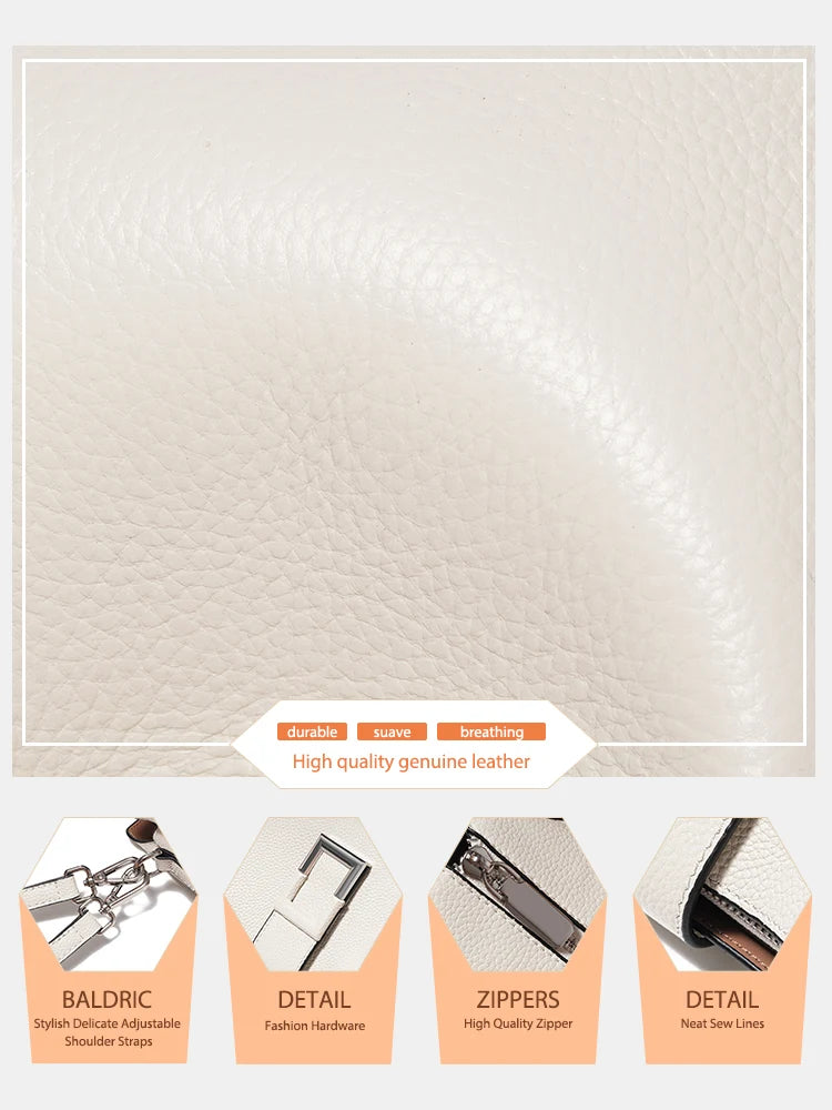 Genuine Leather Shoulder Bag | OWNLUXE