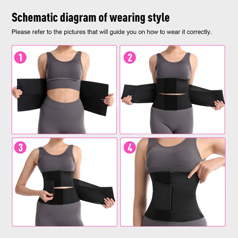 Women’s Waist Trainer Corset Belt – Triple Wrap Sweat Shaper