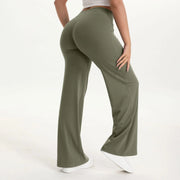 Mid-Waist Yoga Pants – Straight Leg Active