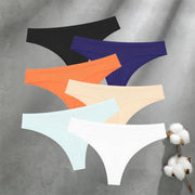 Women's Seamless Cotton Thongs 6-Pack | Low-Rise G-String | OWNLUXE