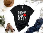 Load image into Gallery viewer, Elbows Up Canada True North Strong and Free Proud Canadian T-Shirt Canada Is Not for Sale EST. 1867 Patriotic Saying Tee Y2k Top
