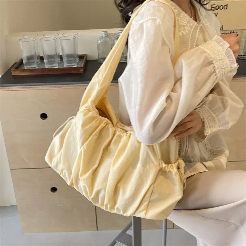 Spacious Nylon Pleated Crossbody Bag – Shop at OWNLUXE