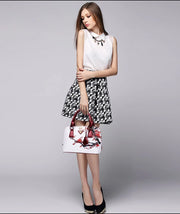 Fashion Elegant Shell Bag – Women's Flower Printing Tote Shoulder Crossbody