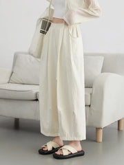 High-Waist Pleated Wide-Leg Pants | OWNLUXE