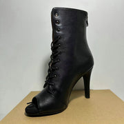 Women's Stiletto High-Heel High Heels (Black) | OWNLUXE