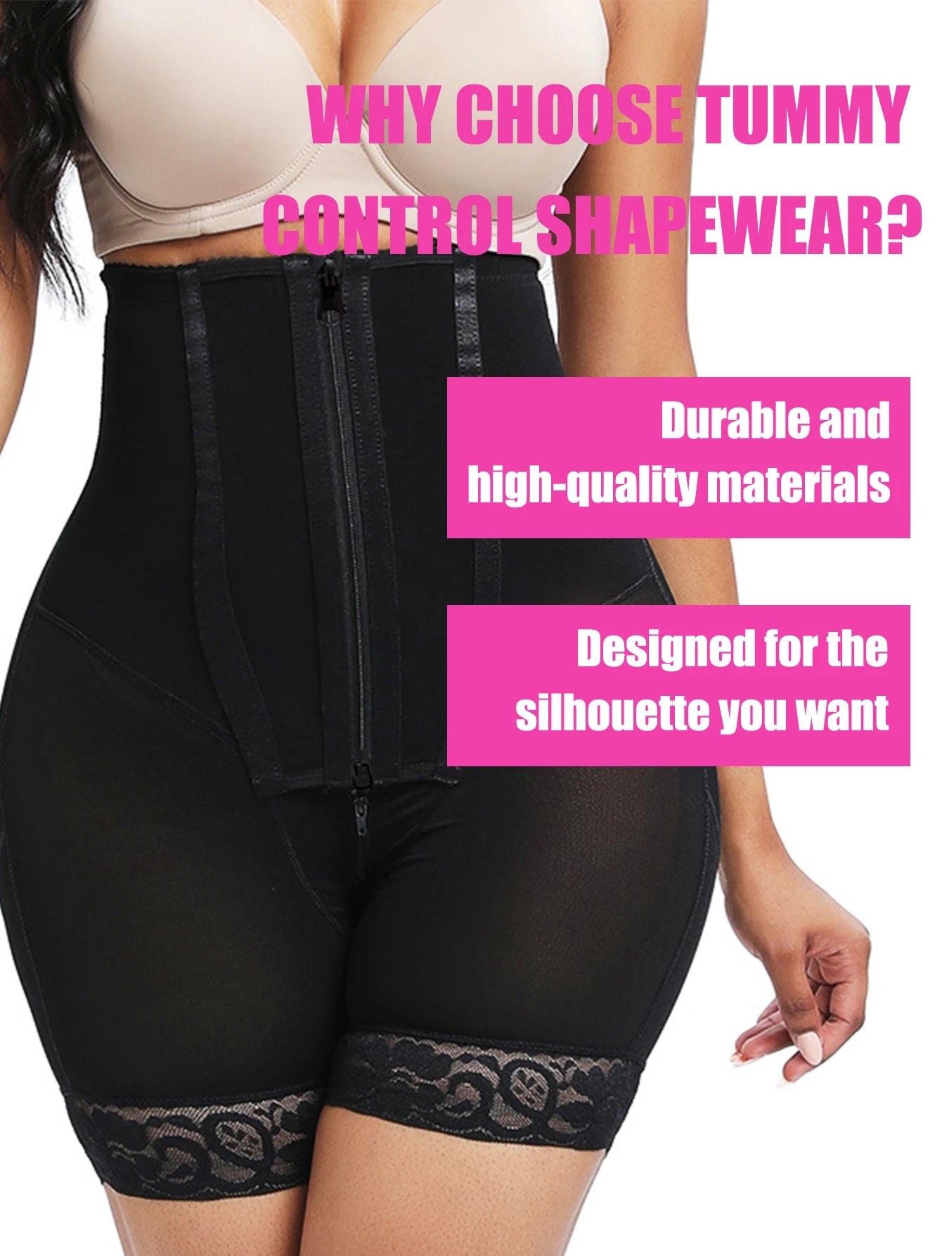 High-Waist Compression Shaper Shorts – Tummy Control & Waist Trainer | OWNLUXE