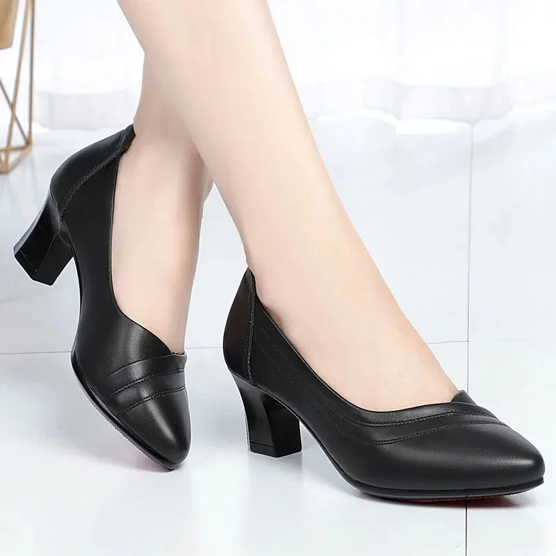 Patent Leather Buckle Slingback Pumps | OWNLUXE