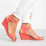 Load image into Gallery viewer, Summer Women&#39;s Sandals Fashion Open Toe Wedge Casual Shoes Women Plus Size Wedge High Heel Sandals Peep Toe Female 35-43
