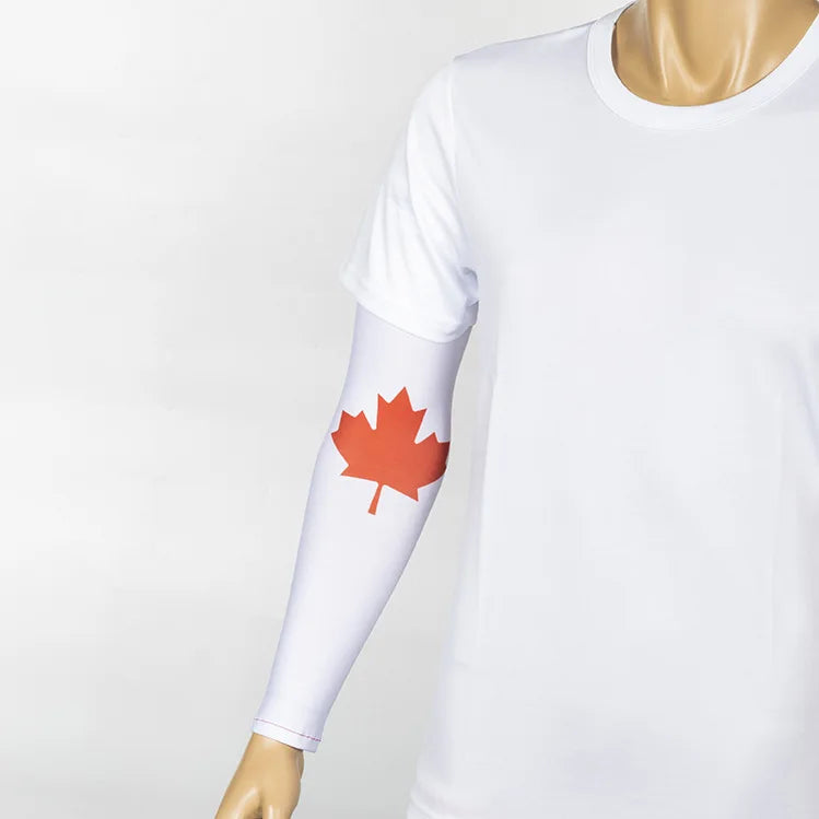Canada Flag Arm Sleeve – UV Protection & Stretch Fit | OWNLUXE