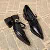 Pointed Toe Leather Retro Belt | OWNLUXE