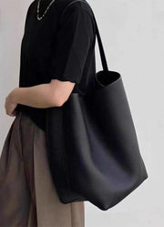 Soft PU Leather Bucket Bag Large Capacity Commuter Shoulder Handbag Lychee Pattern Women's Underarm Female Ladies Versatile