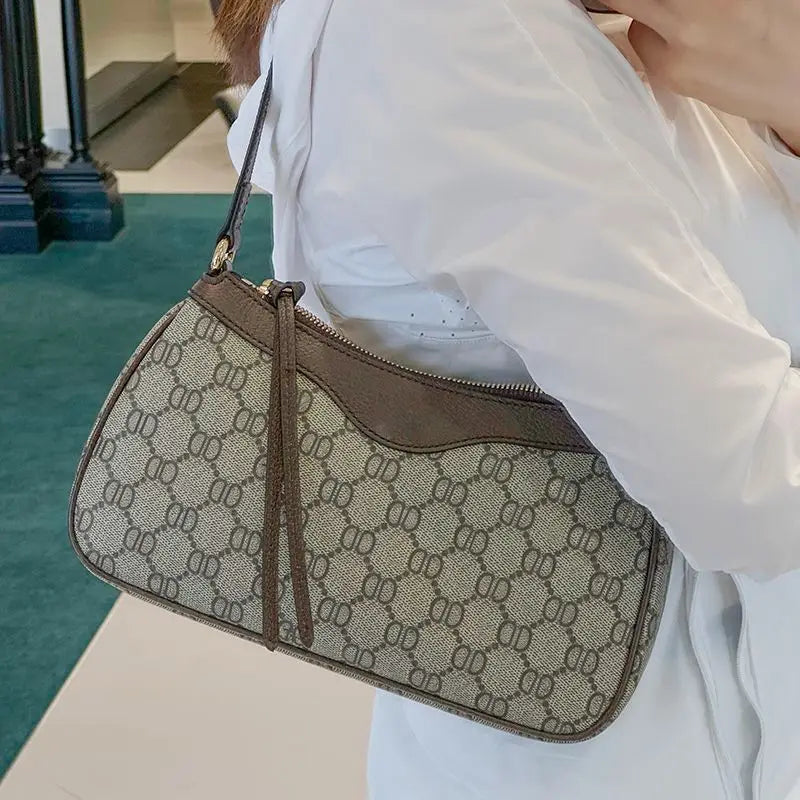 Genuine Cowhide Leather Half-Moon Crossbody Bag - Designer Shoulder Bag | OWNLUXE
