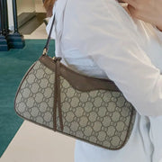 Genuine Cowhide Leather Half-Moon Crossbody Bag - Designer Shoulder Bag | OWNLUXE