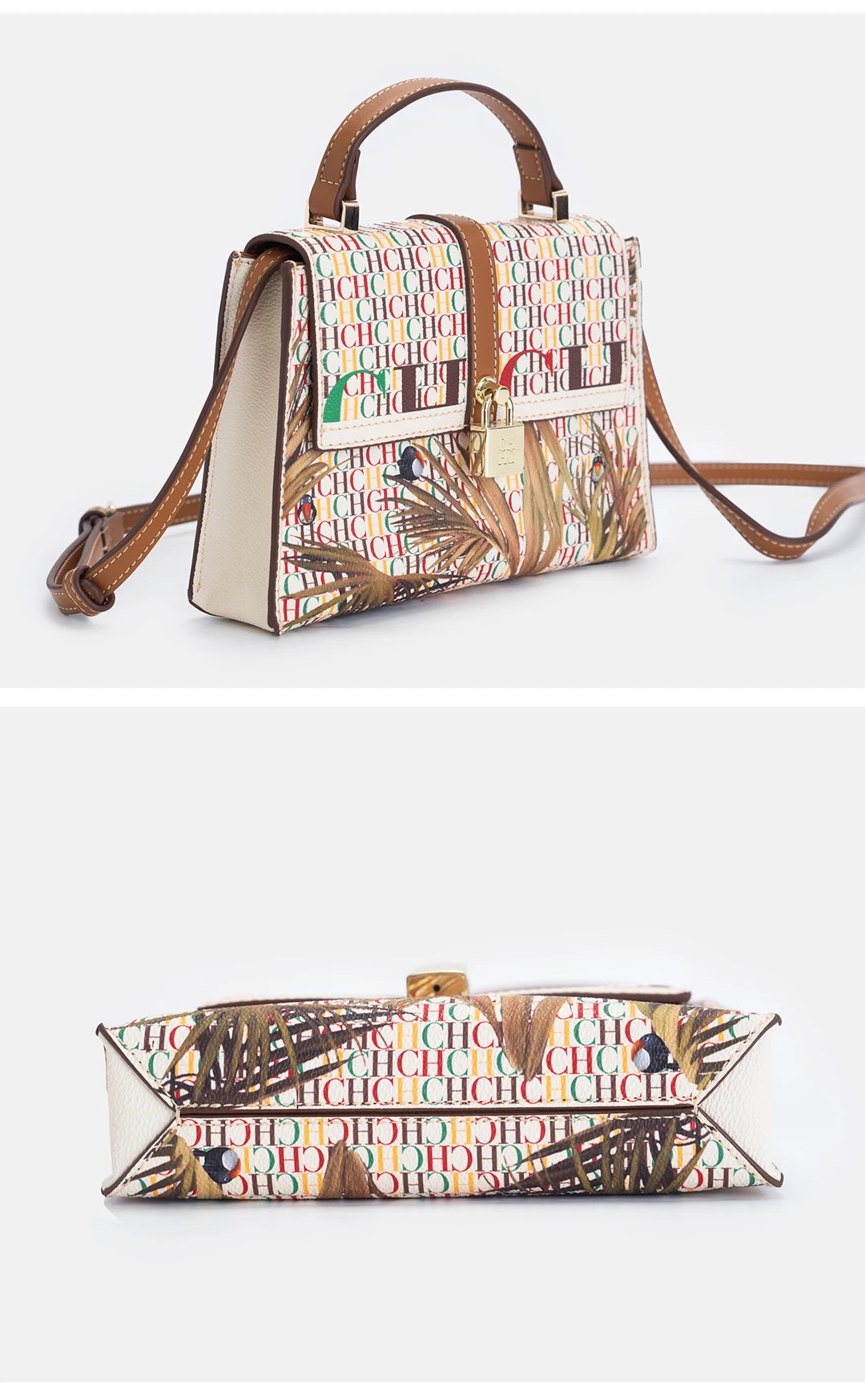 CH Exquisite Fashionable Handbag – Light Luxury Brand with Lock Design Crossbody