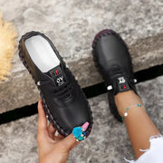 Women's Lace Leather Sneakers Shoes – Shop at OWNLUXE