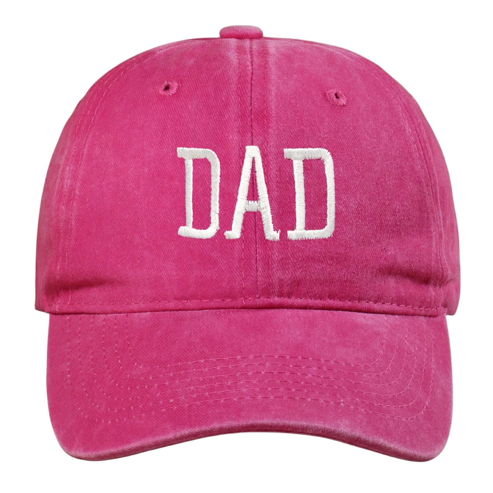 Mom and Dad letter embroidered baseball cap washed retro duckbill cap Father's Day Mother's Day best gift