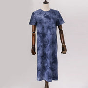 Short-Sleeve Cotton Midi Dress | OWNLUXE
