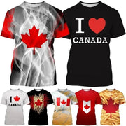 I Love Canada Creative Graphic T Shirts For Men Women 3D | OWNLUXE