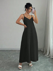Women's Sleeveless V-Neck Dress | OWNLUXE