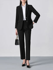 Slim Notched Blazer & Formal Trouser Set | OWNLUXE