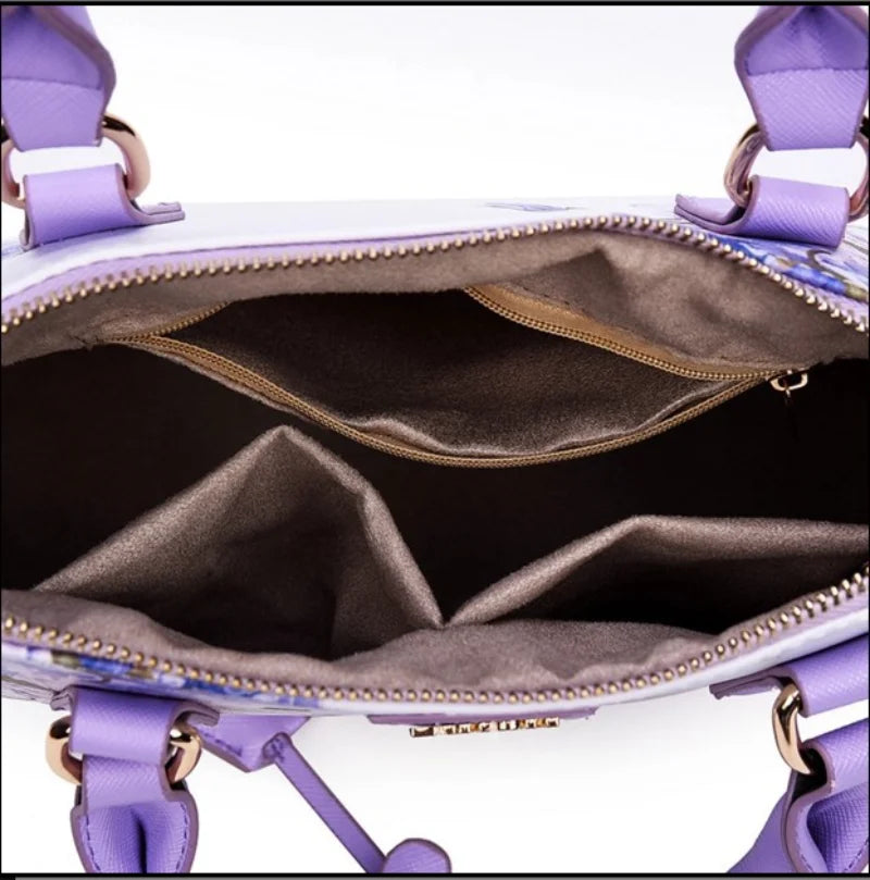Fashion Elegant Shell Bag – Women's Flower Printing Tote Shoulder Crossbody