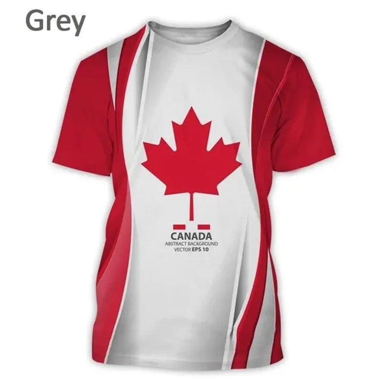 3d Print I Love Canada Graphic Tshirt For Men Casual T-Shirt | OWNLUXE