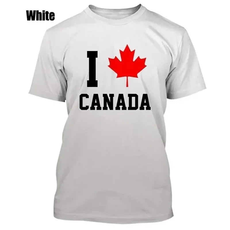 I Love Canada Creative Graphic T Shirts For Men Women 3D | OWNLUXE