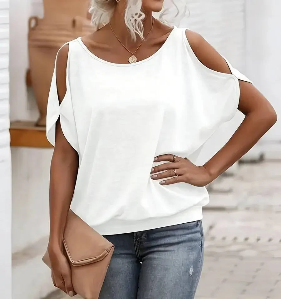 Short-Sleeve Knit T-Shirt | OWNLUXE