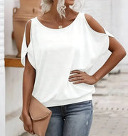 Short-Sleeve Knit T-Shirt | OWNLUXE