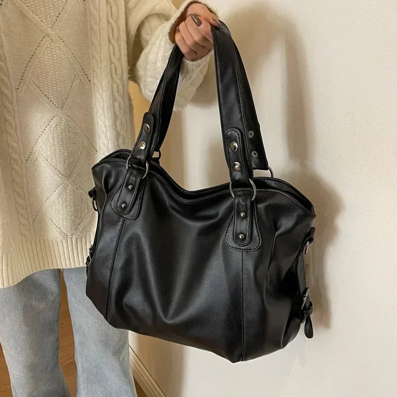 Luxury Soft Shoulder Tote Bag - Versatile Everyday Handbag
