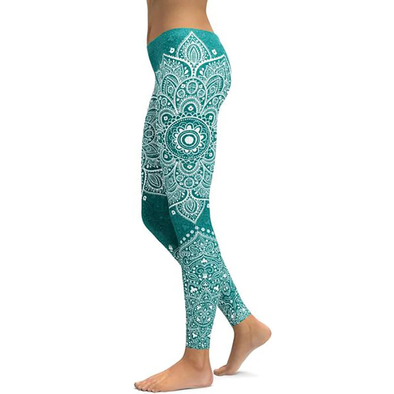 Women’s Ankle-Length Yoga Pants with Elastic Waist