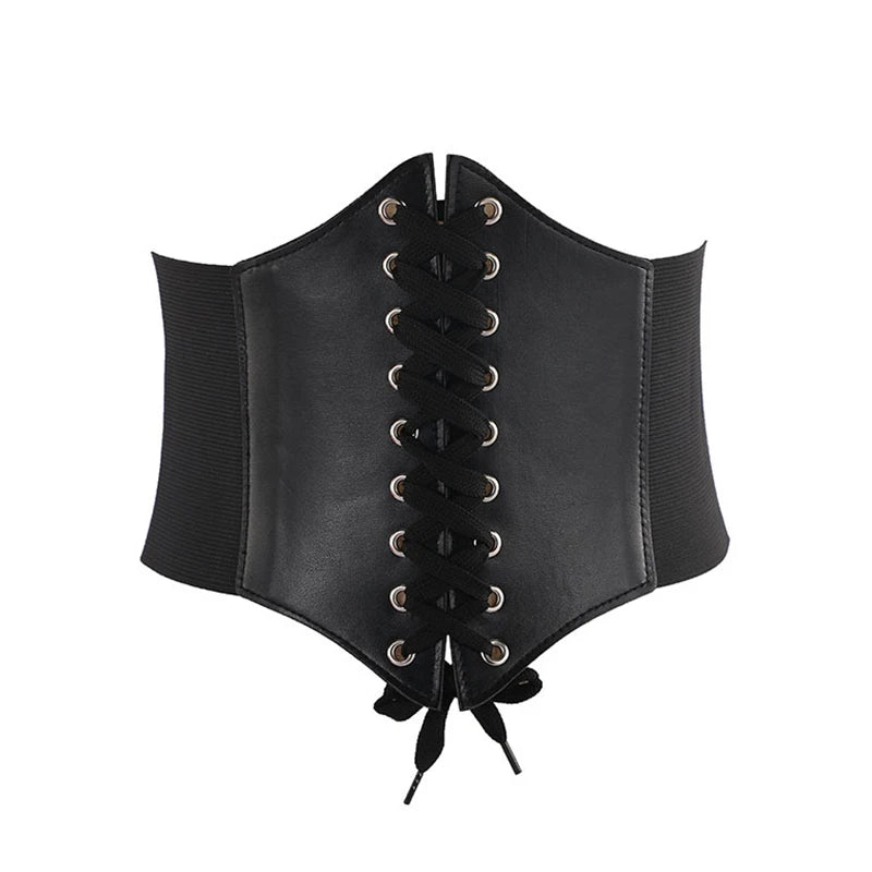 Leather High-Waist Corset | OWNLUXE
