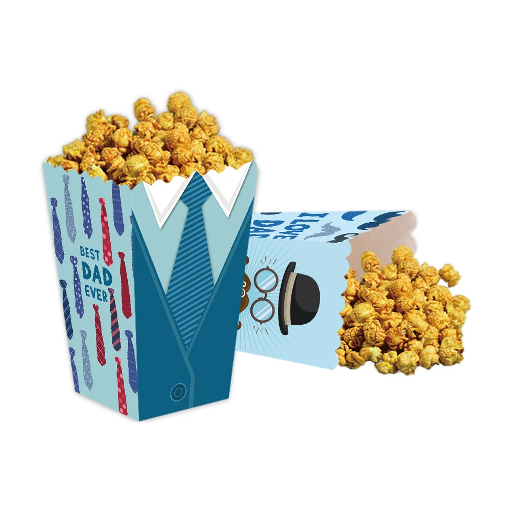 Father’s Day Popcorn Boxes – Festive Paper Snack Containers