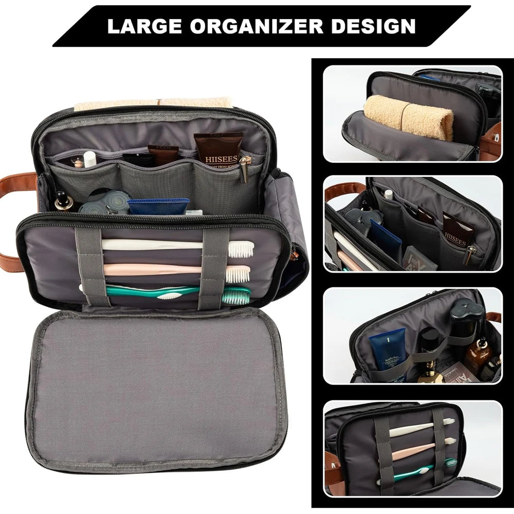 PU Leather Cosmetic Case – Multi‑Compartment Organizer