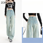 Load image into Gallery viewer, Vintage-Washed High-Waisted Jeans – Bold, Baggy &amp; On-Trend | Jean Taille Haute Délavé – Ample, Audacieux et Tendance
