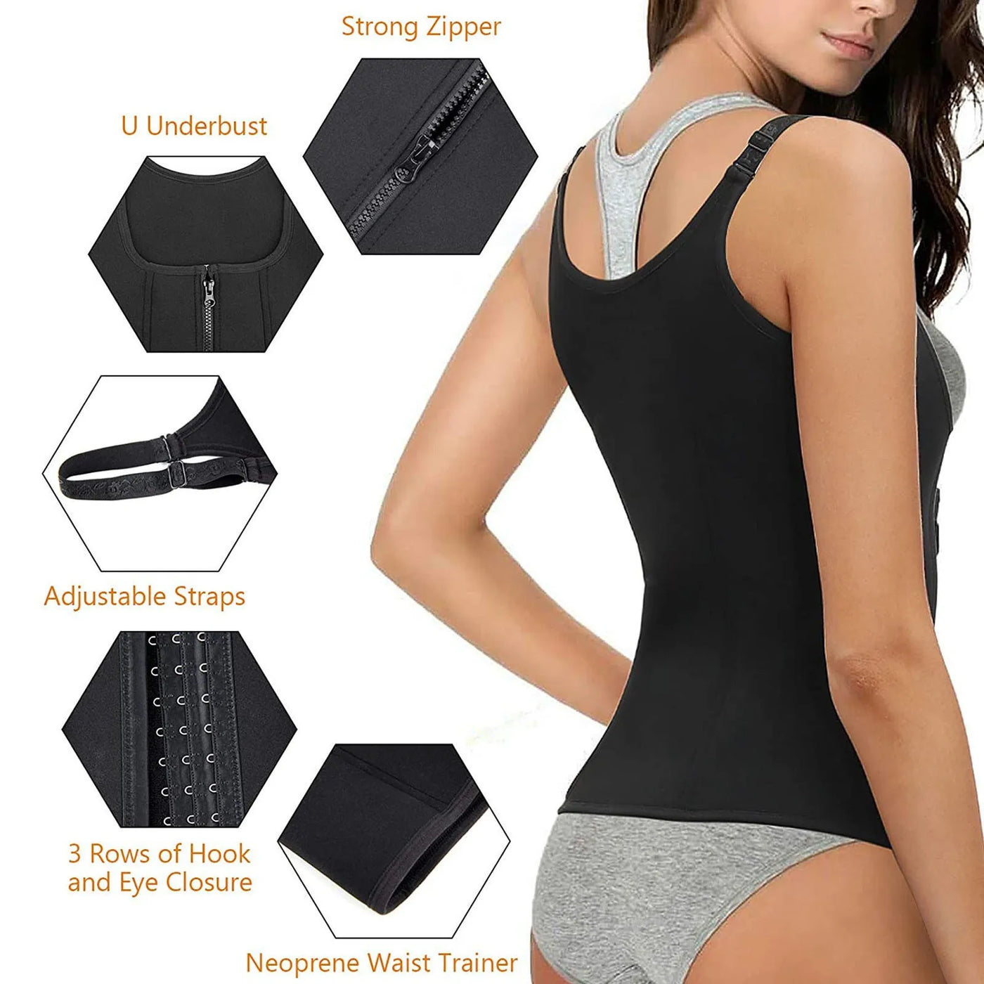 Firm-Control Waist Cincher, Wire-Free Cupless Shaper