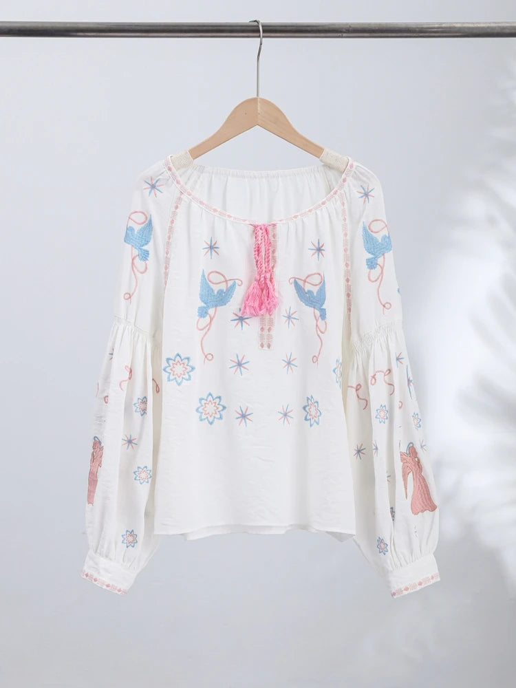 Women's Lace Chic Printed Top | OWNLUXE