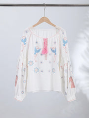 Women's Lace Chic Printed Top | OWNLUXE