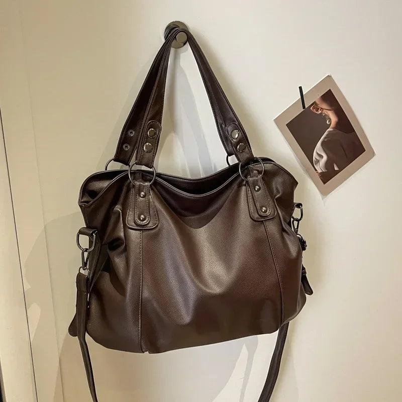 Luxury Soft Shoulder Tote Bag - Versatile Everyday Handbag