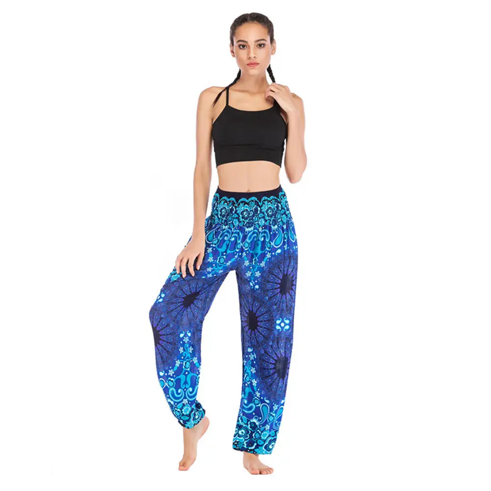 Women’s High-Waist Floral Bloomers – Loose, Lightweight & Boho