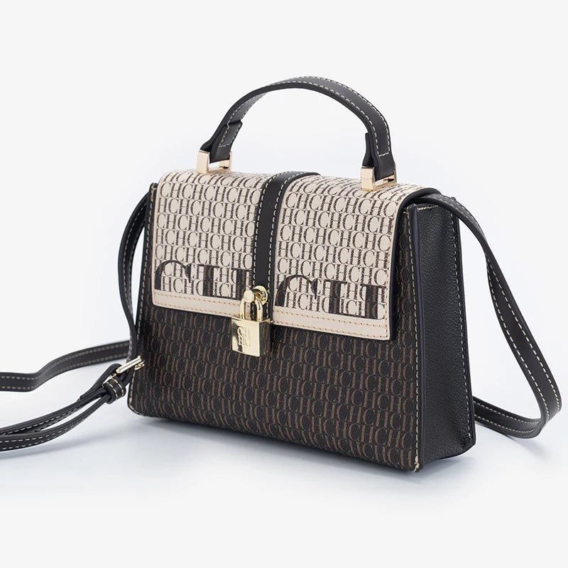 CH Exquisite Fashionable Handbag – Light Luxury Brand with Lock Design Crossbody