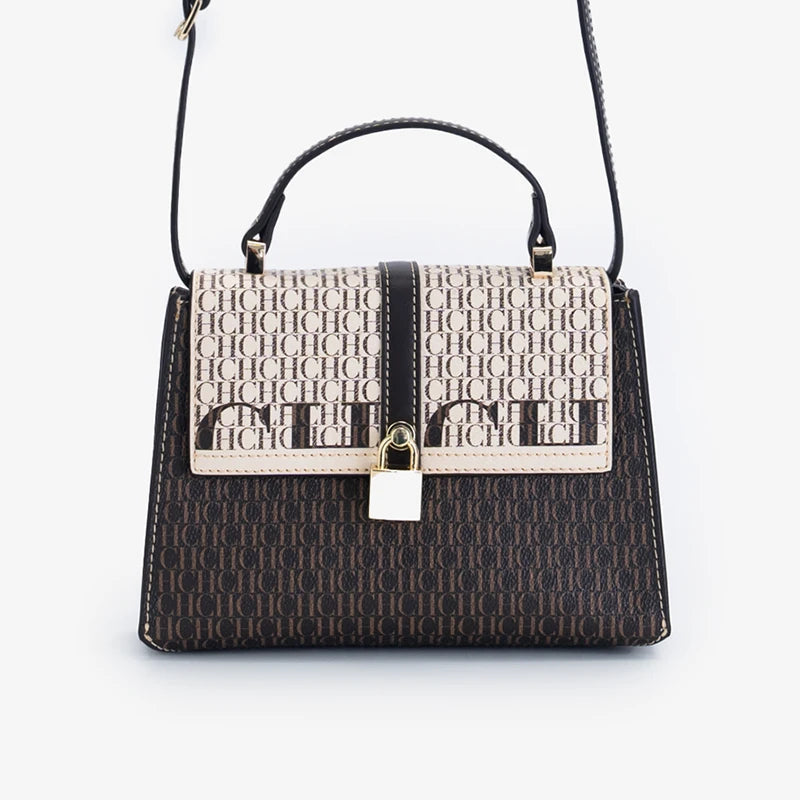 CH Exquisite Fashionable Handbag – Light Luxury Brand with Lock Design Crossbody
